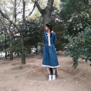 Váy vintage nơ tiểu thư
