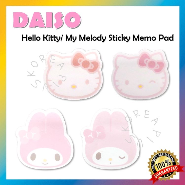 [Daiso] Hello Kitty / My Melody Giấy Ghi Nhớ Dính 70Pcs
