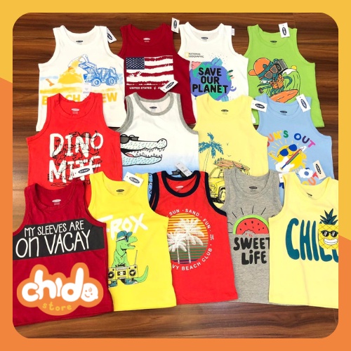 Set 3 áo ba lỗ bé trai Old Navy VNXK