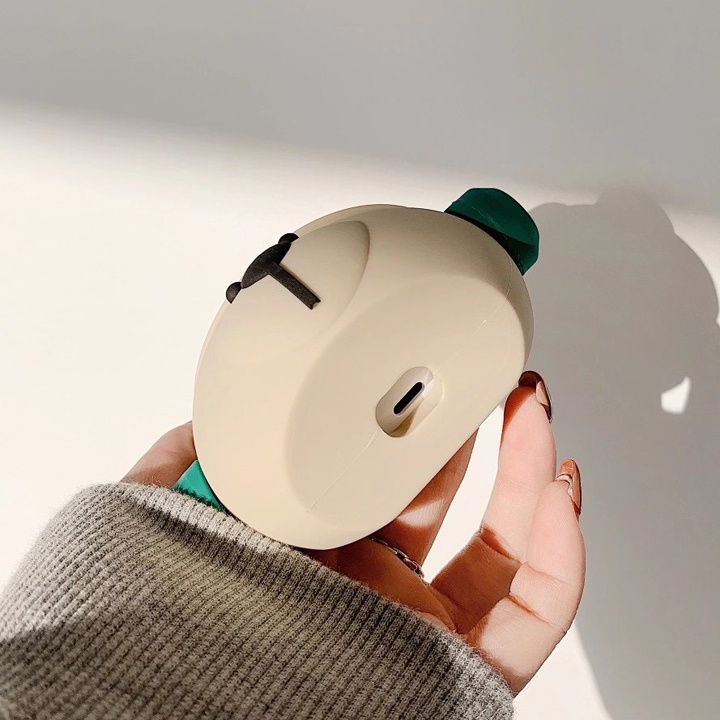 Case Airpods 1/2/3/Pro/Pro2 Gấu HeadPhone, Ốp Airpods Cute Hạt Me - Mã TZAP323