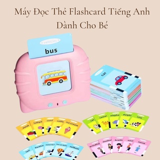 (Hỗ trợ bé tự học)Máy Đọc Thẻ Flashcard Tiếng Anh Giúp bé tư duy , sáng tạo Gồm 224 Từ Vựng