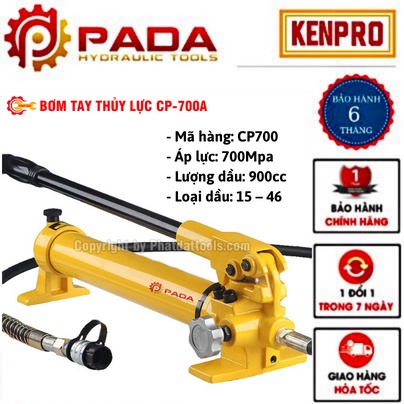 Bơm tay thủy lực CP700 -Tay bơm thủy lực - Bao mạnh,  bao bền - Bảo hành Toàn Quốc 6 tháng