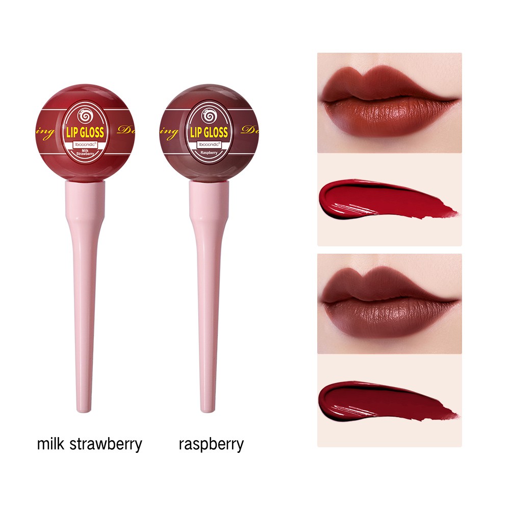 Son Kem Trang Điểm IBCCCNDC Nhung Lì Lâu Trôi 6 Màu Sắc Tùy Chọn Thiết Kế Hình Cây Kẹo Mút 6ml | BigBuy360 - bigbuy360.vn