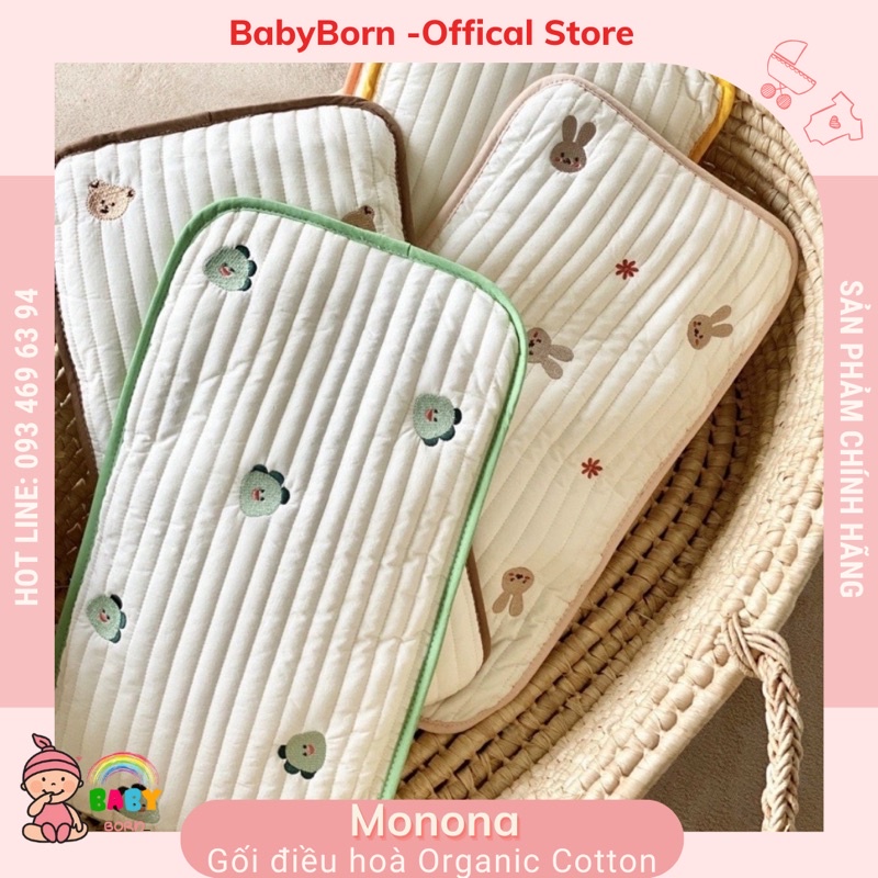 Gối điều hoà Monona Cotton Organic 100% kháng khuẩn NEG26072