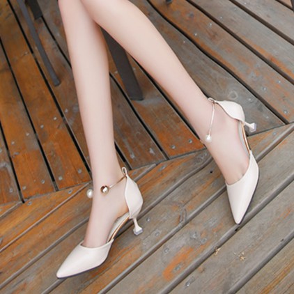 Giày cao gót mũi nhọn - Giày nữ Hàn Quốc - Giày đế thấp gợi cảm - Giày dép nữ thời trang - Giày đơn- giày công sở