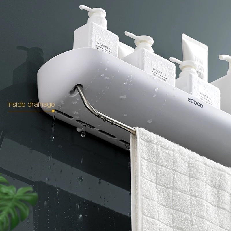 Kệ để đồ phòng tắm, kệ nhà bếp dán tường cao cấp Ecoco - Ecoco 1923