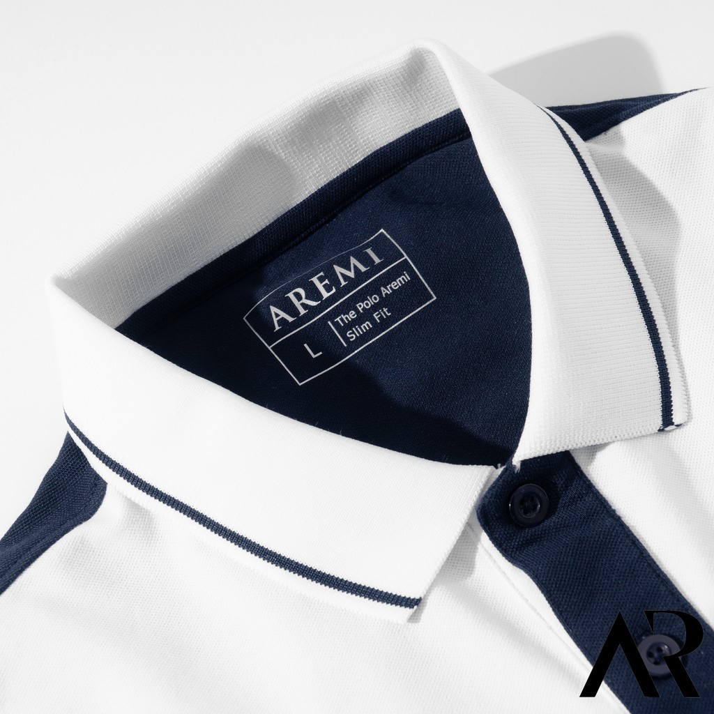 Áo polo nam cổ bẻ phối nhẹ, vải CVC cao cấp, form chuẩn, thiết kế phong cách sang trọng lịch lãm AREMI ARPL51 | BigBuy360 - bigbuy360.vn