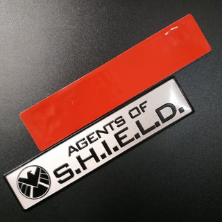 Tem Nhôm dán xe Captain - SHIELD Marvel siêu chất