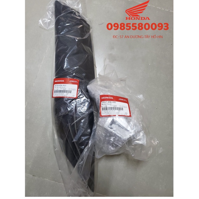 Tấm chắn nhiệt ống xả ốp bô chụp đuôi bô winner V1 đời đầu honda