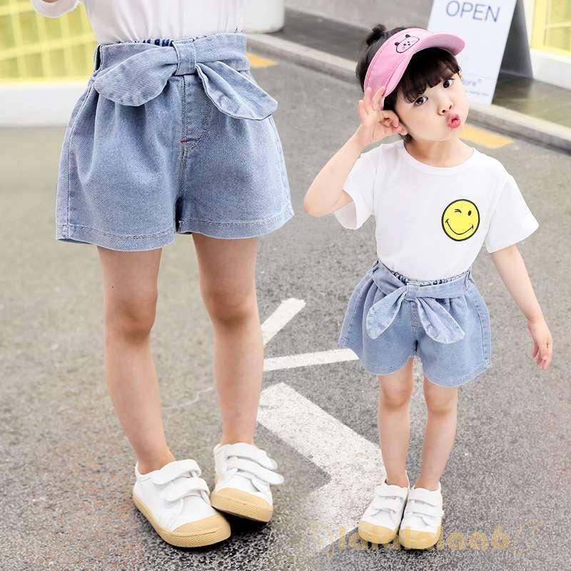 Quần Short Denim Thời Trang Cho Bé Gái Laa6