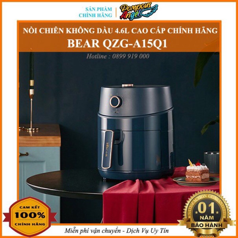 [Chính hãng] Nồi chiên không dầu BEAR 4.6L chính hãng , bảo hành 12 tháng ,lỗi đổi mới trong 7 ngày