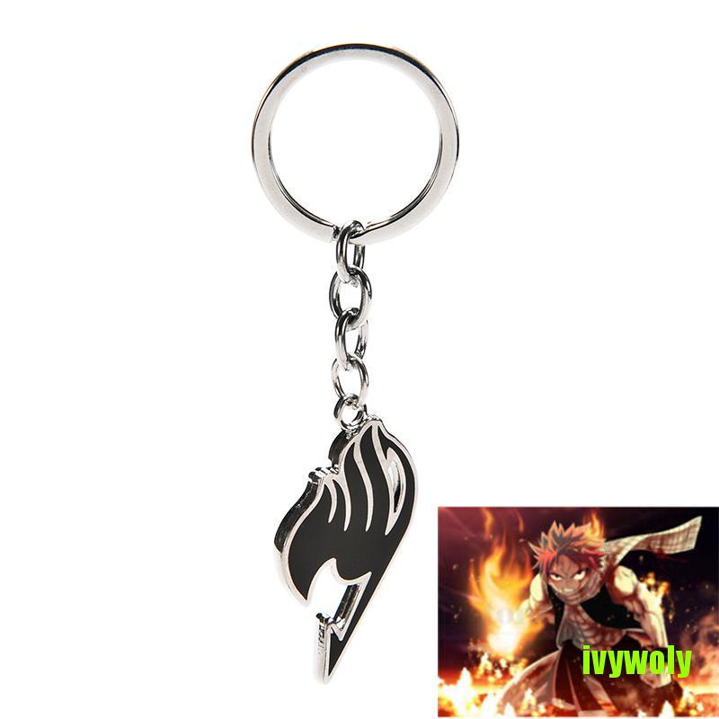 1 Móc Khóa Bạc Hình Lá Cờ Fairy Tail