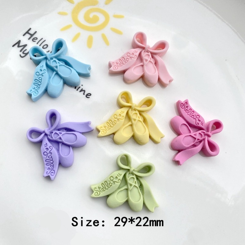 Set 20 Phụ Kiện Trang Trí Điện Thoại Hình Giày Múa Ba Lê Diy