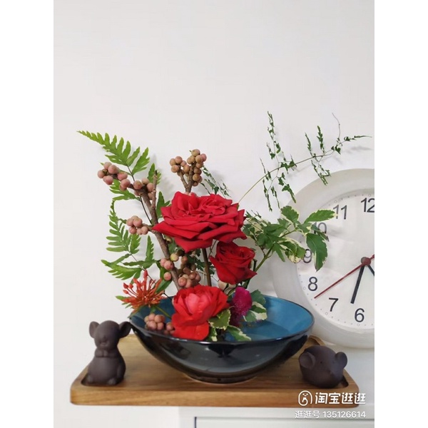 Bát cắm hoa bằng sứ ko kèm chông sẵn