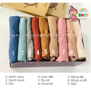 Cookie - phụ kiện sơ sinh mũ, yếm, bao tay chân, turban cotton tăm mềm mại - ảnh sản phẩm 8