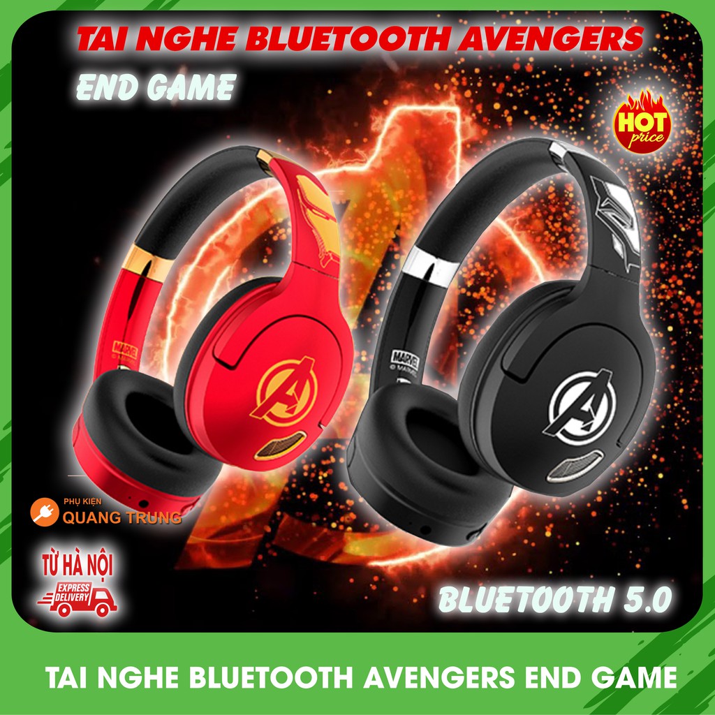 Tai nghe bluetooth Avenger end game,chính hãng,headphone bluetooth 5.0
