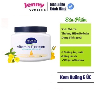 [CHÍNH HÃNG] Kem dưỡng da vitamin E Úc Redwin Cream_Tinh dầu hoa anh thảo_Dưỡng da mềm mại