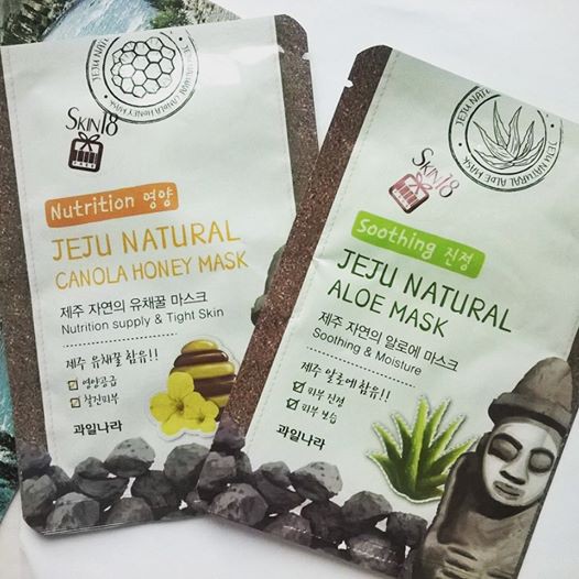 Mặt Nạ Đắp Mặt Tinh Chất Lô hội Welcos Jeju Natural Hàn Quốc Bộ 10 miếng (phục hồi , dưỡng ẩm , trắng da)