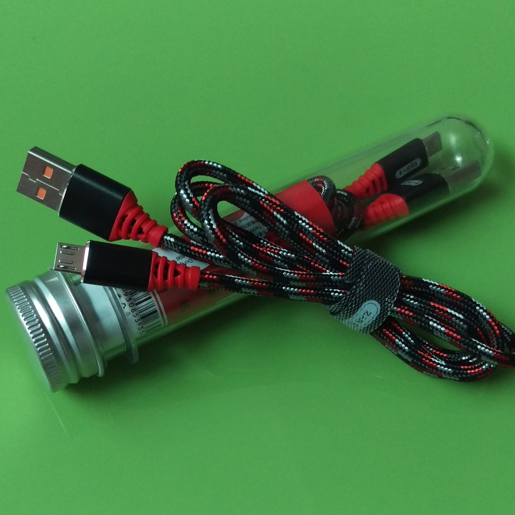 Dây sạc BYZ BL690i - bọc dù chống gãy hỗ trợ sạc nhanh micro usb.