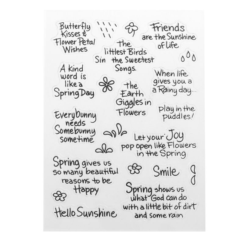 Tem Đóng Dấu Bằng Silicone Trong Suốt Cỡ Nhỏ Tiện Dụng