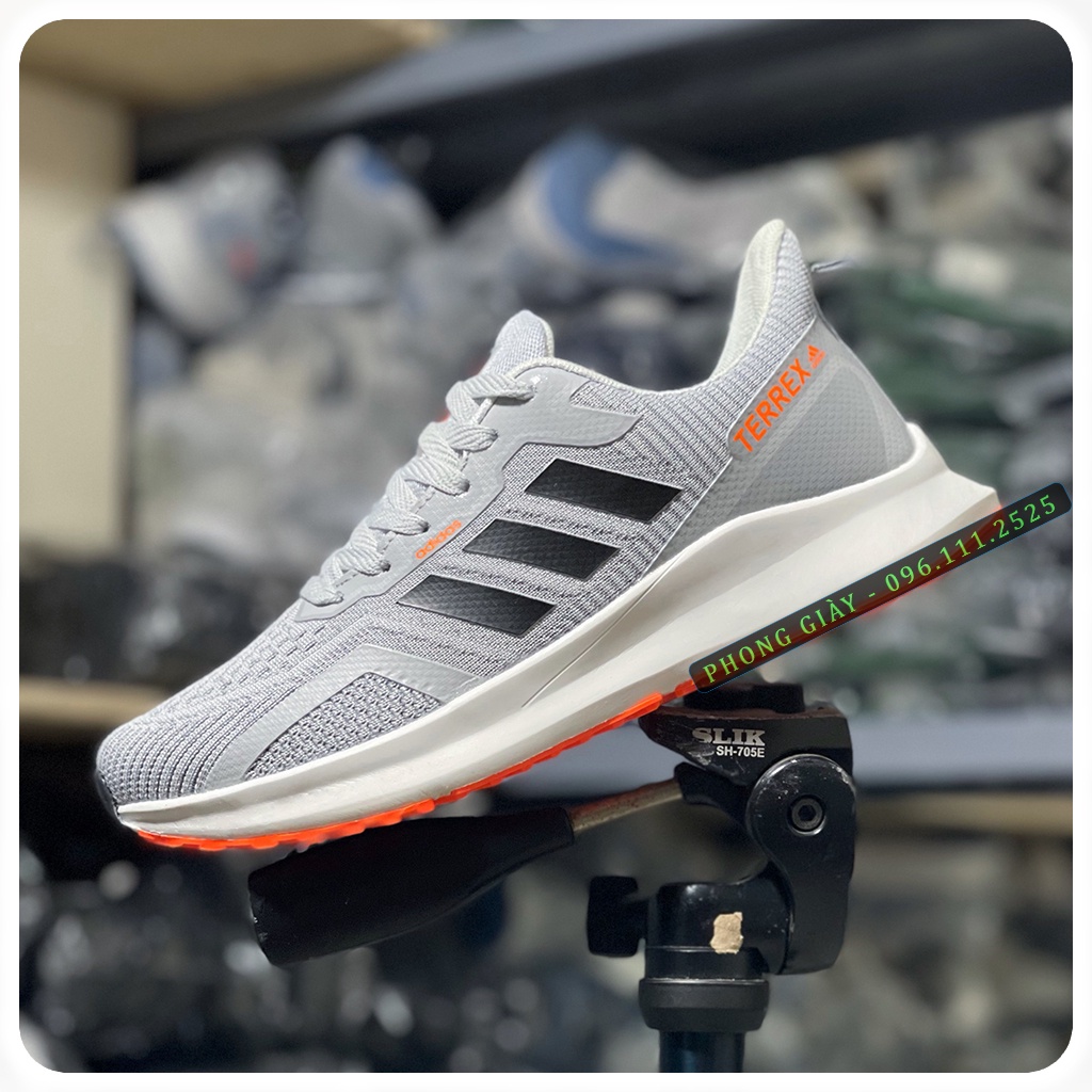 Giày Sneaker Nam Giày Thể Thao Nam A26 Màu Ghi Cam