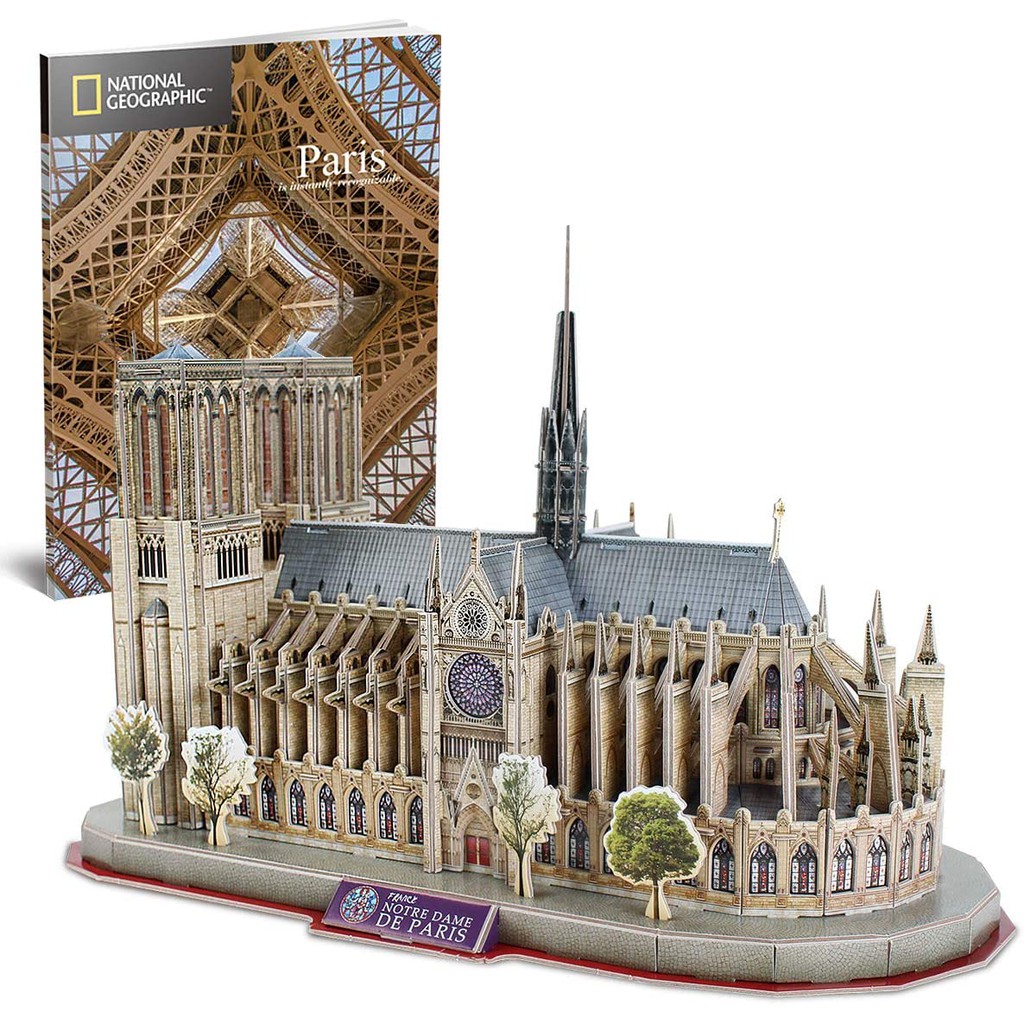 Mô hình giấy 3D CubicFun - Nhà thờ Đức Bà dòng National Geographic DS0986h