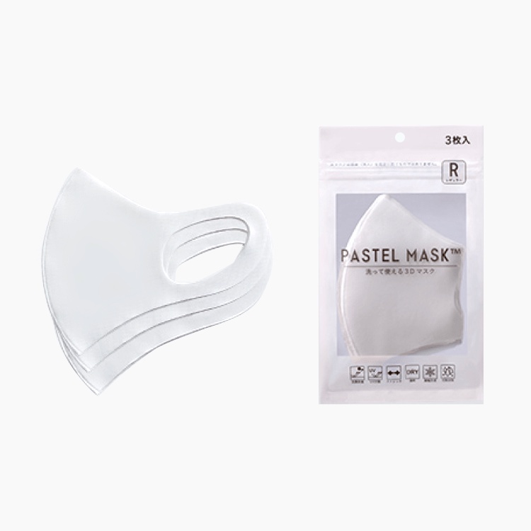 Khẩu Trang Vải 3D PASTEL MASK Kháng Khuẩn, Chống Ô Nhiễm Bụi Mịn, Chống Nắng, Hàng Nội Địa Nhật Bản