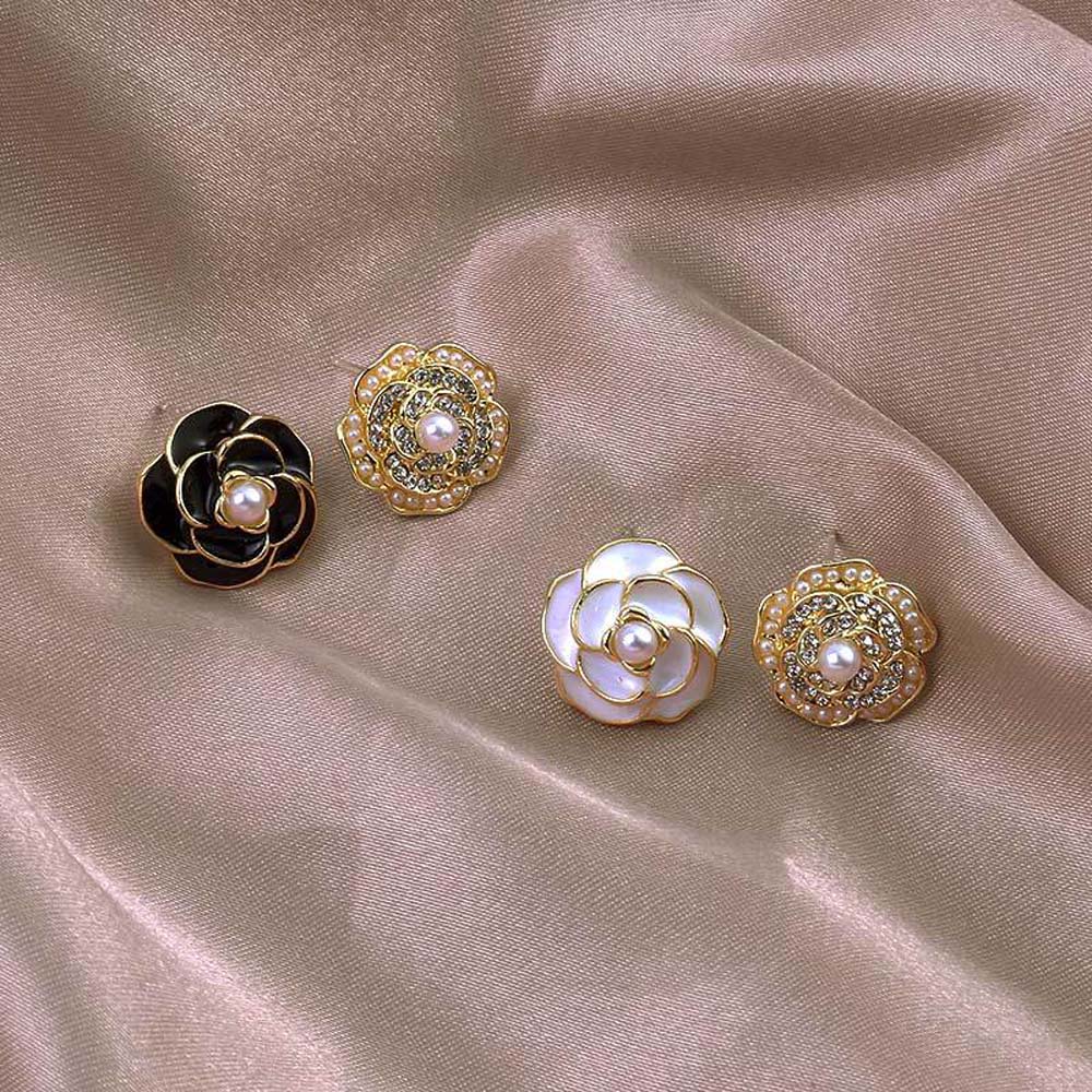 Khuyên Tai Nữ Trang Tạo Hình Bông Hoa Thanh Lịch