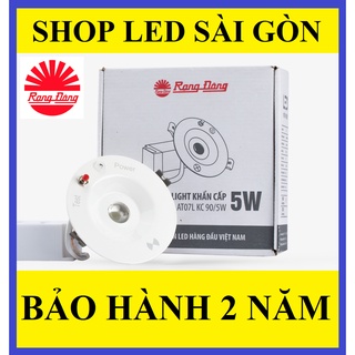 Đèn LED Downlight âm trần khẩn cấp 5W Rạng Đông AT07L KC 90/5W