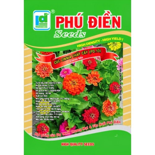 [Rẻ Vô Địch] hạt giống Cúc zinnia thấp cây
