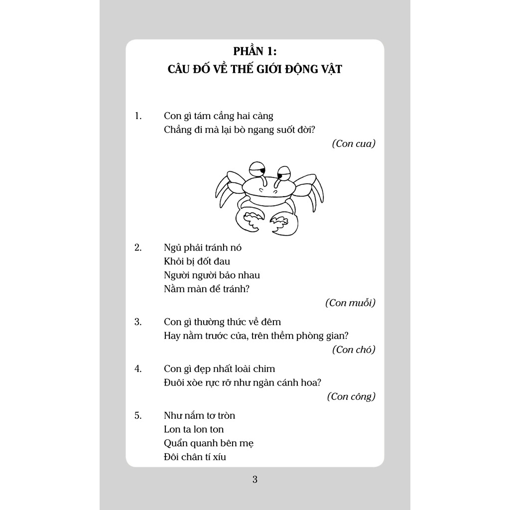 Sách Câu đố tuổi thơ (Văn Tí bản to)