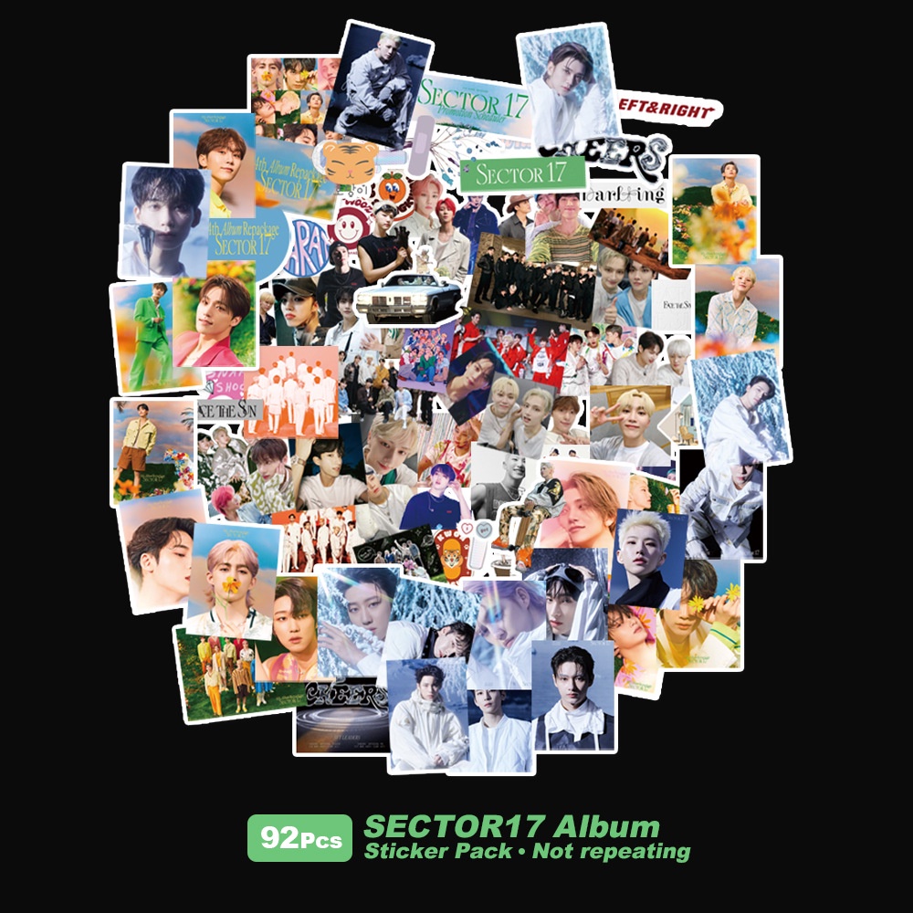SEVENTEEN Album SECTOR 17 AESPA Blackpink ENHYPEN TXT TWICE GOT7 ITZY ATEEZ kep1er ATEEZ Mamamoo Aespa IVE Straykids NCT127 EXO G-IDLE Sticker