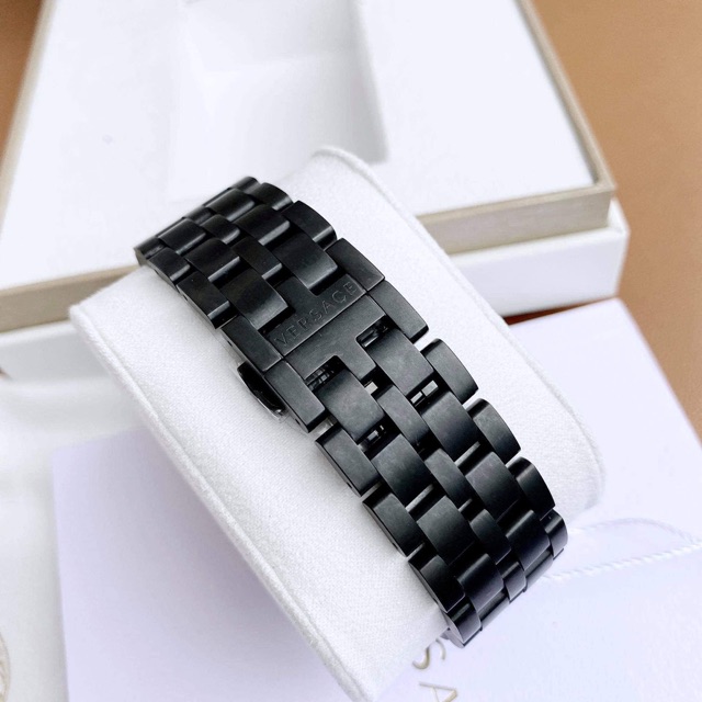 Đồng hồ nam Versace GMT Alarm Black Plated Men's Watch
