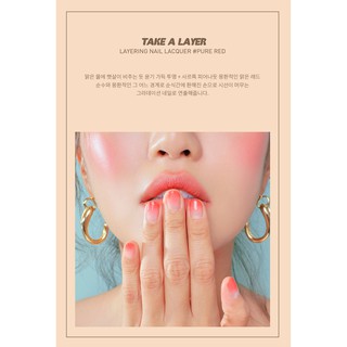 [ CHÍNH HÃNG 100%] Sơn Móng Tay 3CE Take A Layer Layering Nail Lacquer