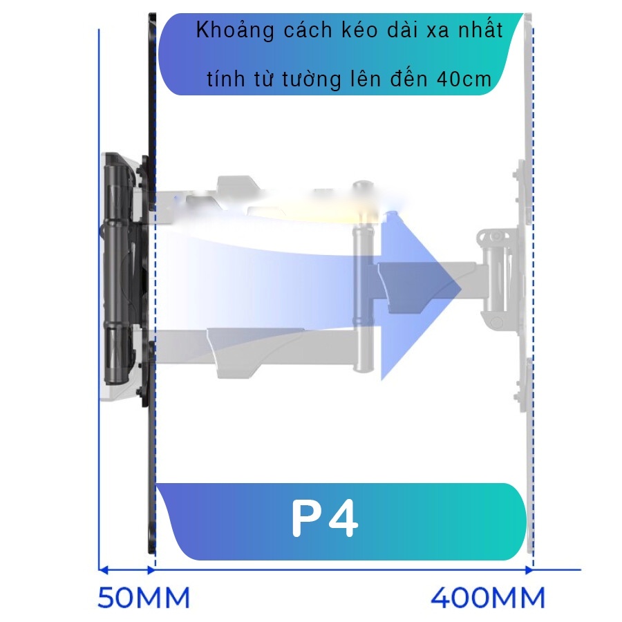 P4 Giá treo TIVI xoay đa năng/ Giá treo màn hình  -Chính hãng NorthBayou