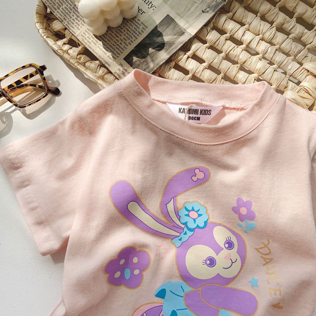 Combo bộ đồ bé gái 2-8 Tuổi đầm công chúa tay ngắn áo phông Vải Tuyn Váy set mùa hè thời trang cho bé trẻ em
