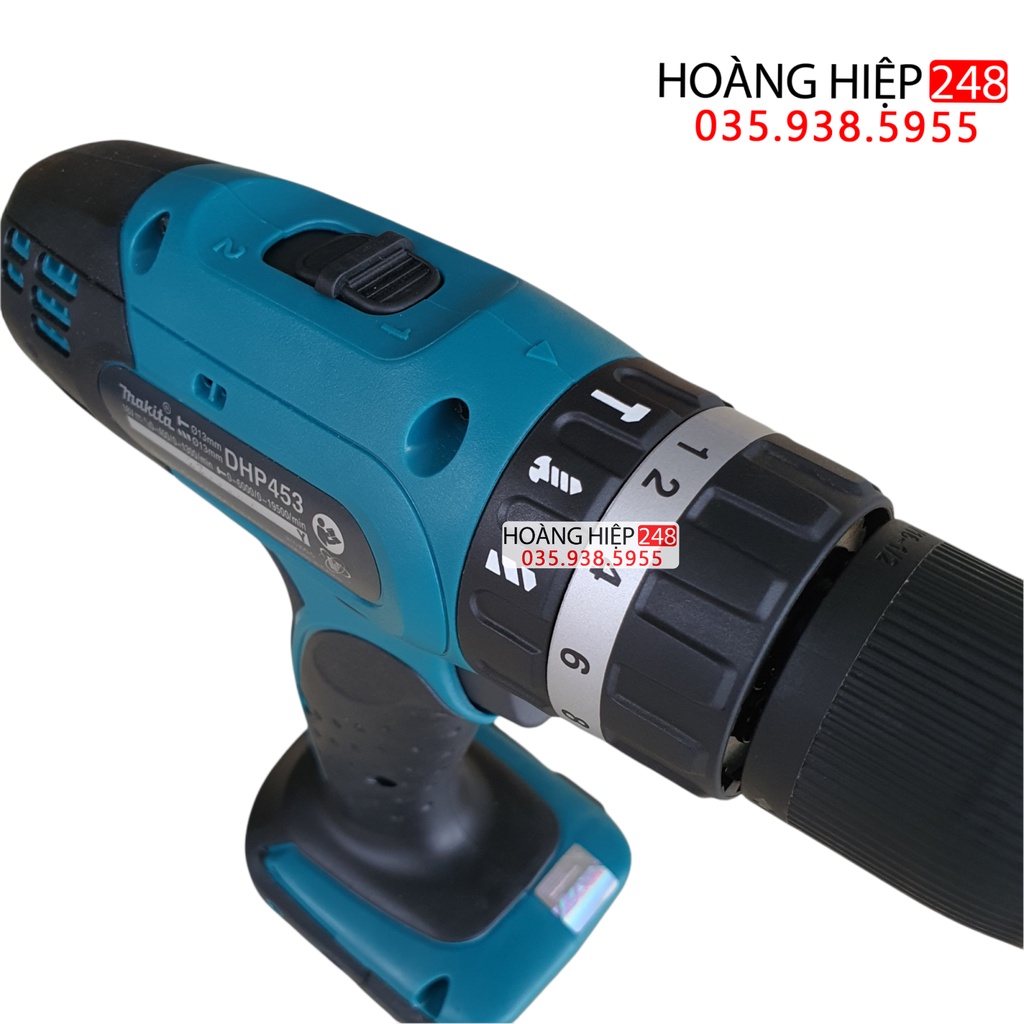 Máy khoan búa dùng pin 18V Makita DHP453