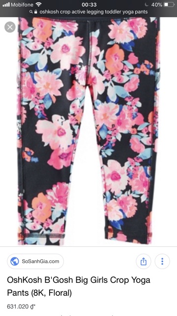 Quần legging thể thao Oshkosh xuất xịn