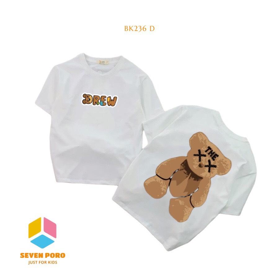 Áo Thun Form Rộng Bé Gái In Hình Gấu BK236 - Beeking - Sevenporo SEVENPORO.COM