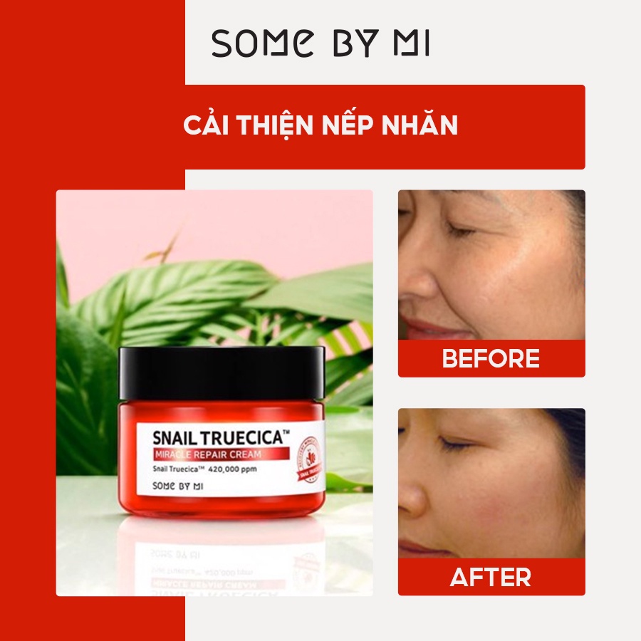 Kem Dưỡng Phục Hồi Da Chuyên Sâu Somebymi SNAIL TRUECICA MIRACLE REPAIR CREAM 60g