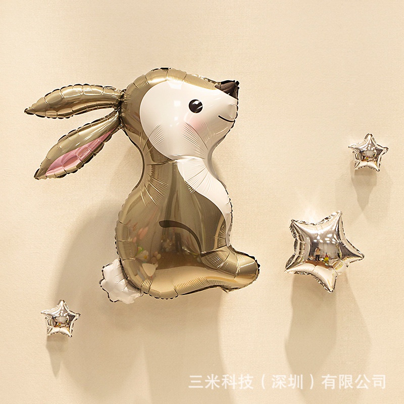 SET bóng trang trí sinh nhật Handmade Thỏ 4D kiểu Hàn Quốc tại nhà