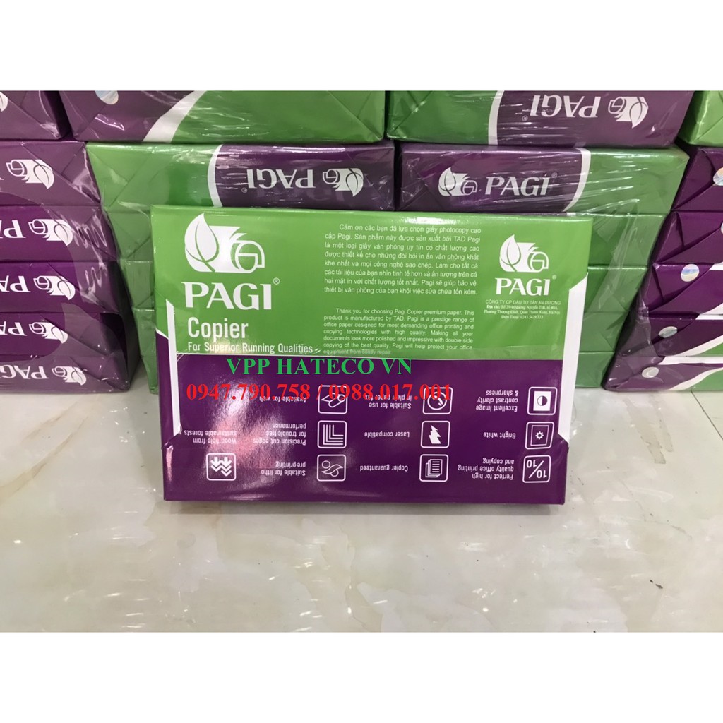 Giấy in A4 Green Pine độ dày định lượng ĐL 70gsm in Photo A4