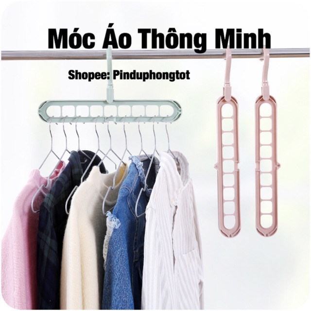 Móc Áo Thông Minh Đa Năng 9 Lỗ