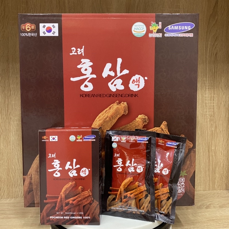 Nước Hồng Sâm Pocheon Hàn Quốc Hộp 30 Gói X 70ml