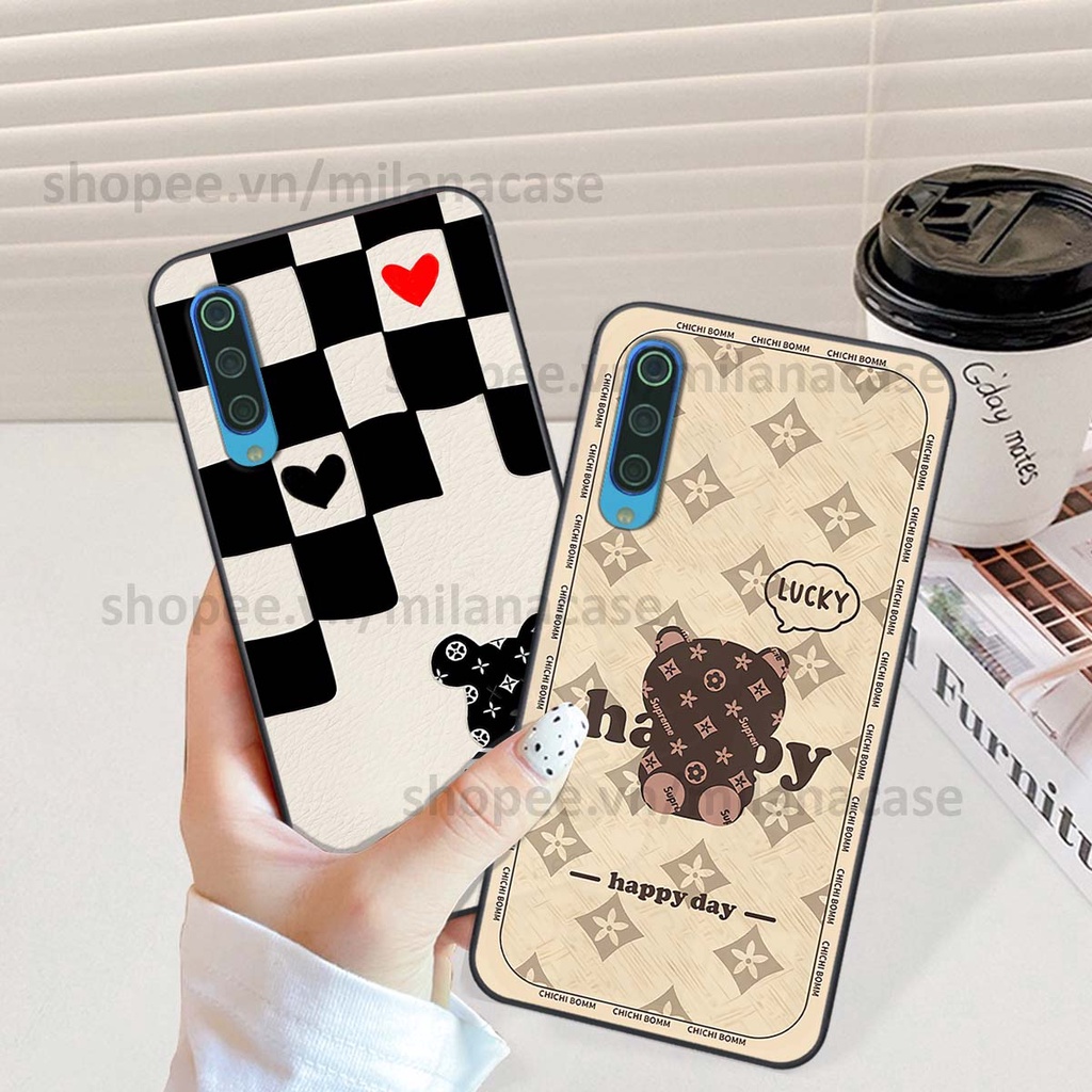 Ốp Xiaomi Mi 9 SE gấu be@rBrick gấu Teddy Kaws siêu đẹp, phong cách, cá tính