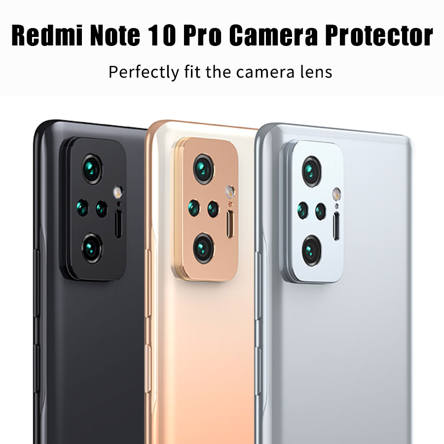 Viền Kim Loại Bảo Vệ Camera Sau Cho Xiaomi Mi 10T 11T 11 Lite Redmi Note 10 Pro 10s Poco F3 M3 X3