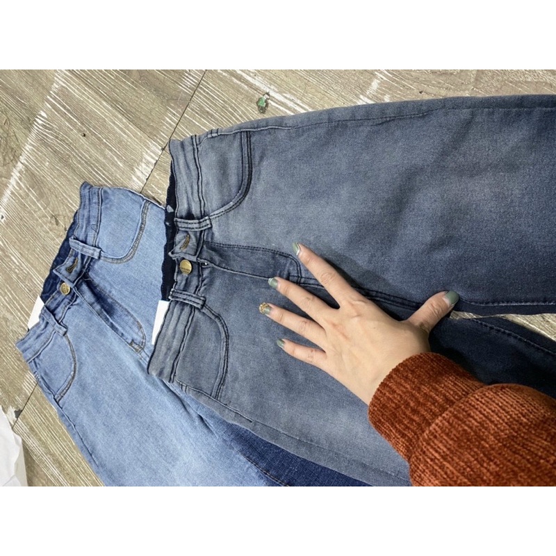 Quần jeans loang ôm giãn cắt rách gối cá tính B110