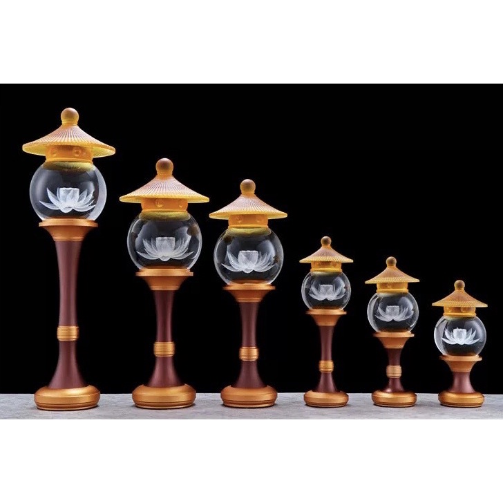 Đèn Led Thờ Cúng Nắp Ô Lưu Ly - Đèn Thờ Phụng Cao Cấp