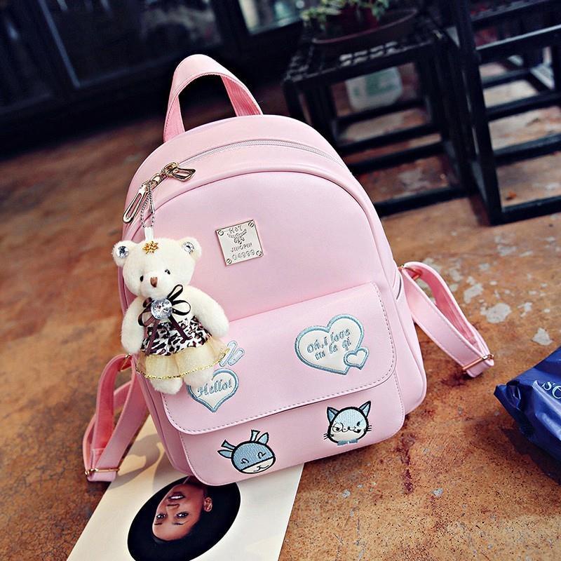 Ba Lô Da Mini Phong Cách Hàn Quốc Dễ Thương Dành Cho Bé Gái