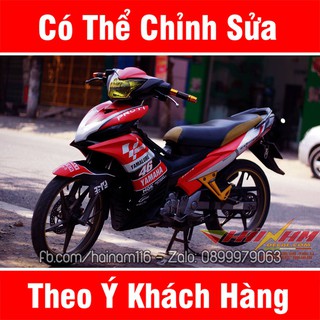 Tem Xe Exciter 135 Đỏ Viền Trắng